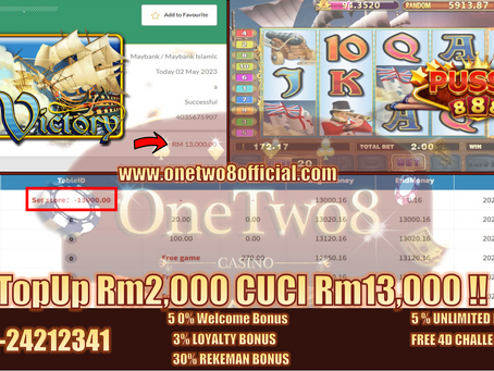 OneTwo8, Company Betul‼️CUN‼️Mantap‼️Pussy888 Game ⛵Victory⛵ Kasi Cuci 💰Rm13,000💰PM Amoi Skrg🔥
