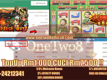 Pussy888 Game ⚜️Emperor Gate⚜️ TopUp Rm1,000 FREE GAME Muntah💰Rm7,500💰OneTwo8 Banyak ONG‼️ID ONG‼️