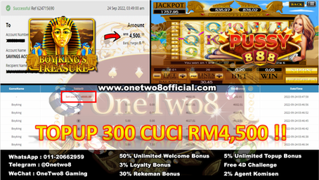 Game "BoyKing" Muntah 💰Rm4,500💰just TopUp Rm300‼️OneTwo8 Bantu Member Jadi Kaya‼️OneTwo8 Jaga Kita
