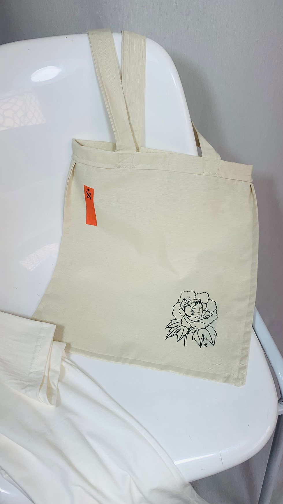 Miniatura: Ecobag peônia