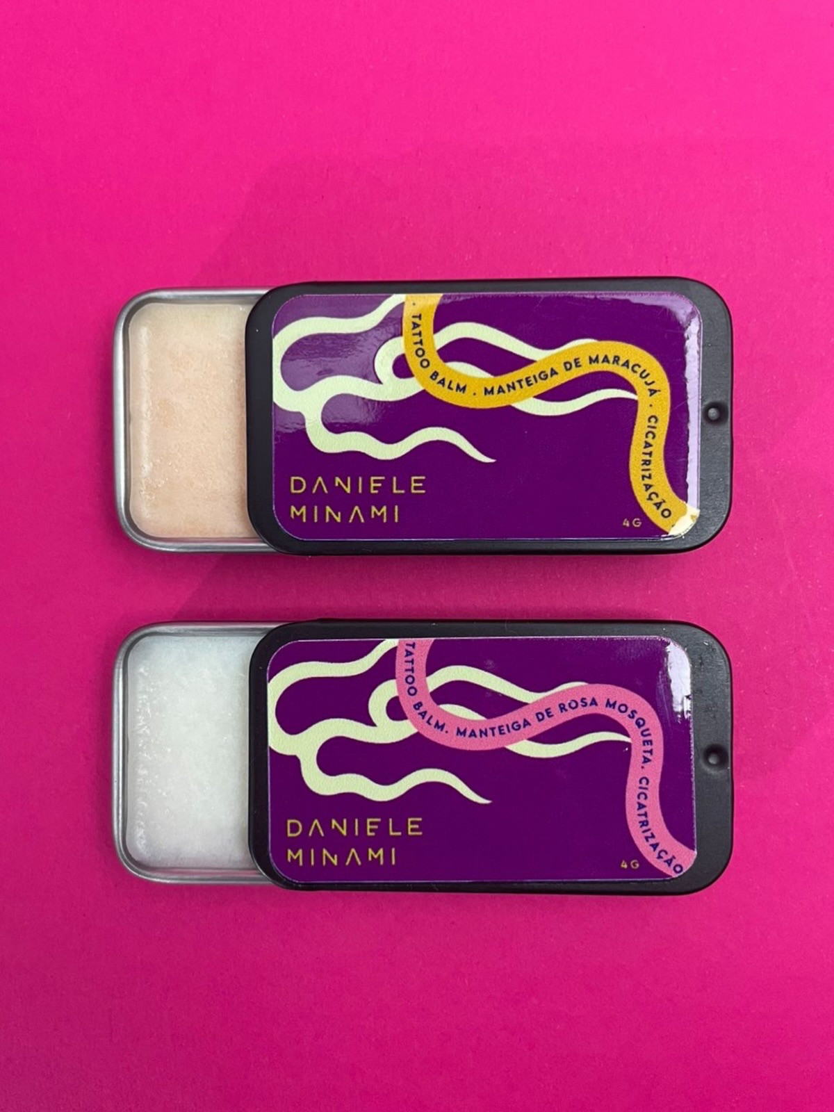 Balm para tattoo - Manteiga de Maracujá ou Rosa mosqueta