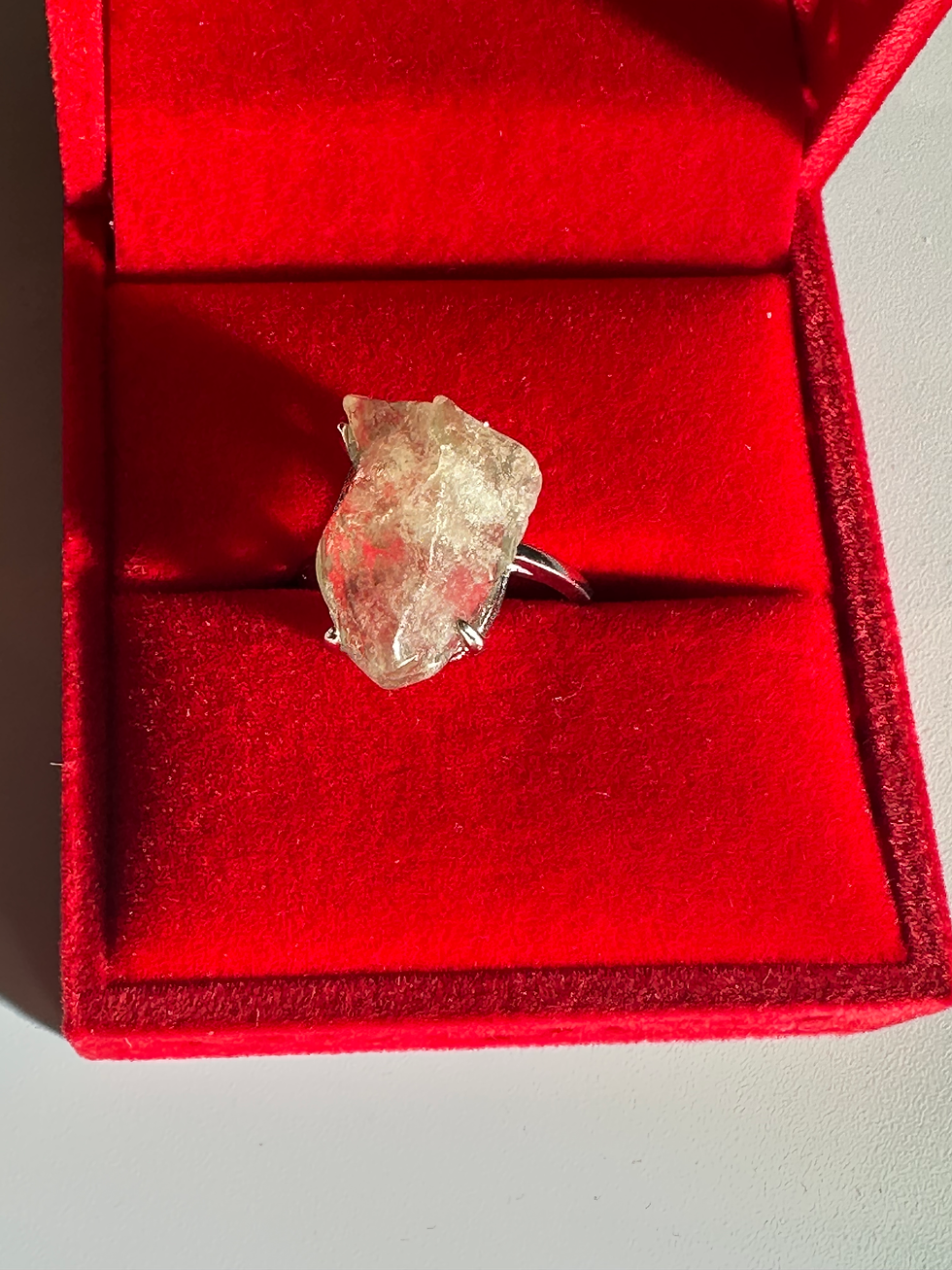 Libyan desert glass ring size Q 18.5mm