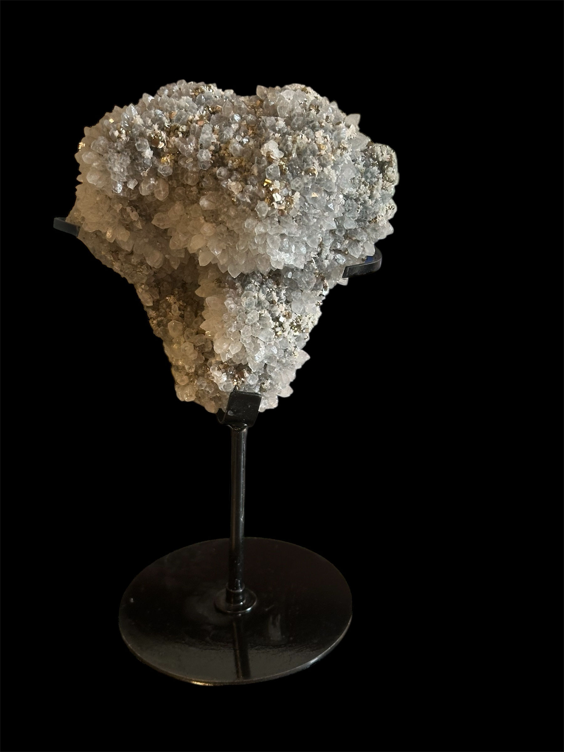 Pyrite in quartz statement specimen 