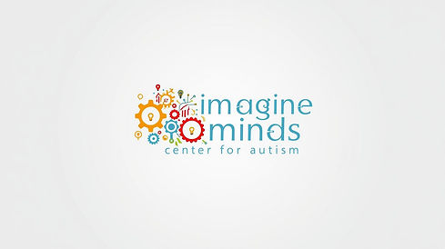 Make me a kid friendly logo for an Autism center named Imagine Minds Center for Autism. Make it fun, whimsical, but still professional.jpg