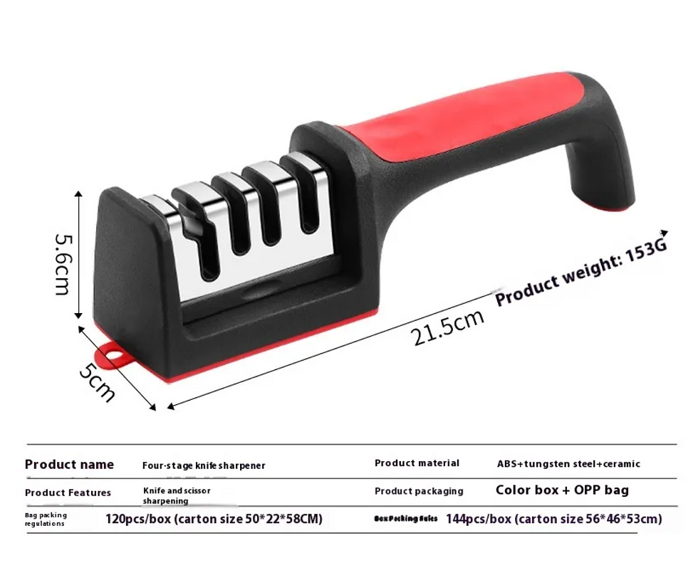 Miniature : Aiguiseur de Couteaux Multifonctionnel Quatre Parties