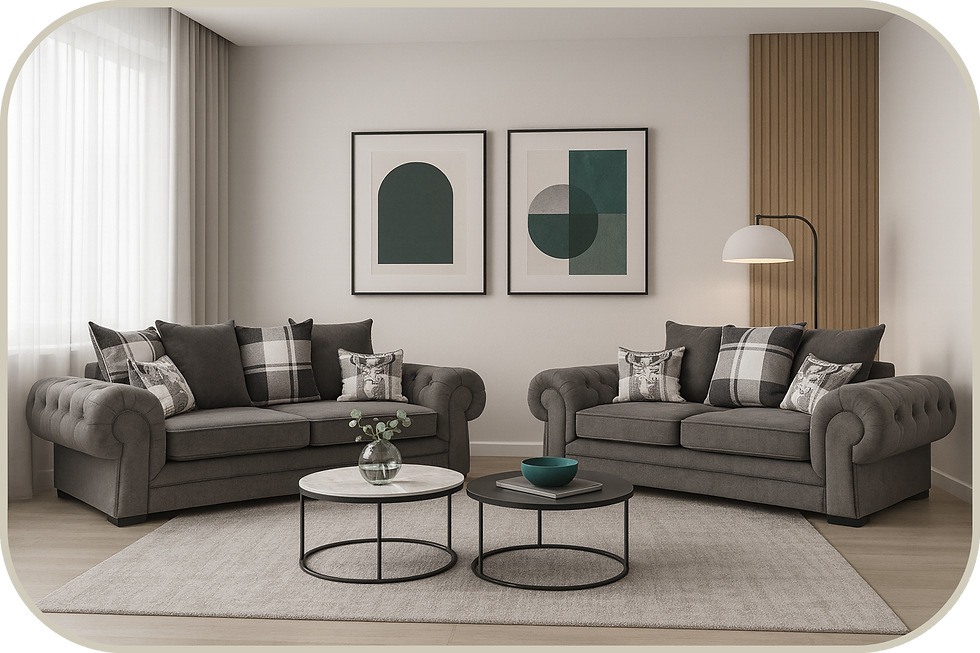 VICTORIA - 3+2 Sofa Set Scatter Back