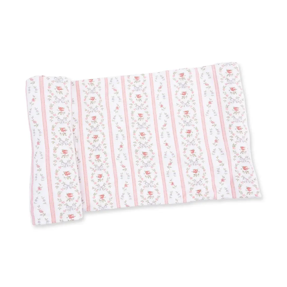 Marnie Rosebud Stripe - Swaddle Blanket