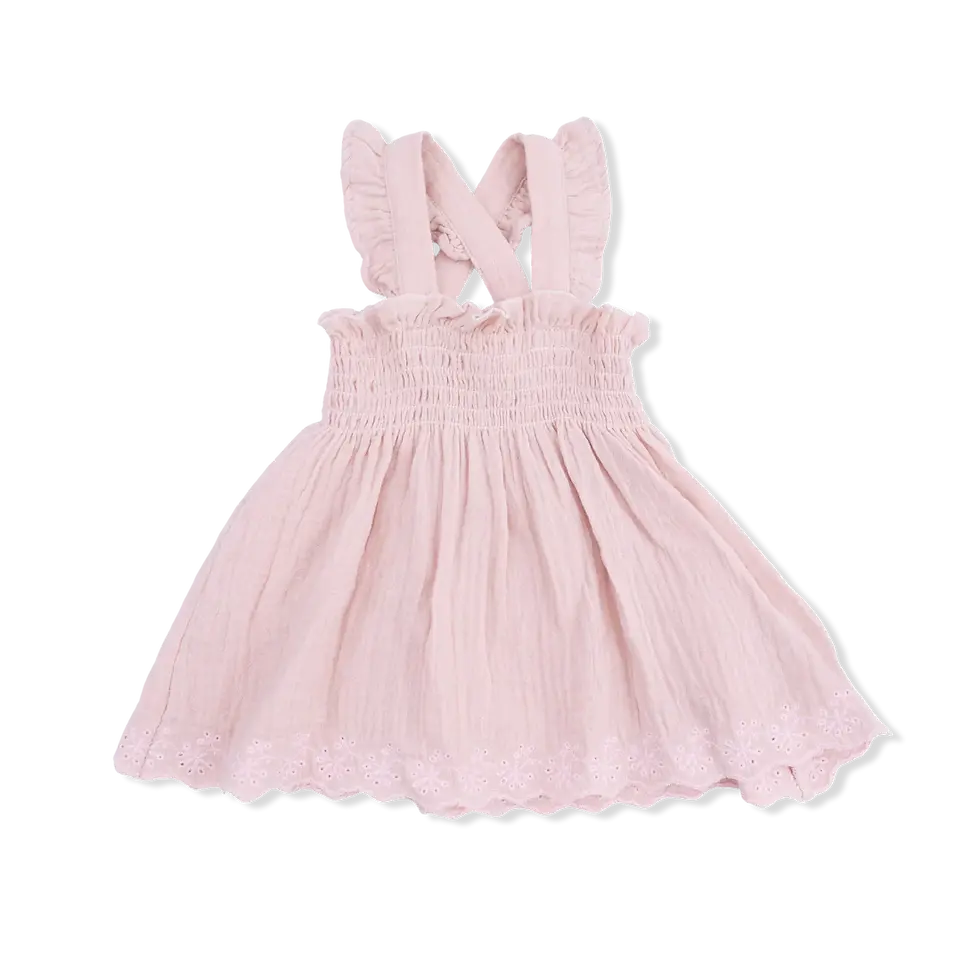 Miniatura: Solid Muslin Lotus - Smocked Top with Bloomer