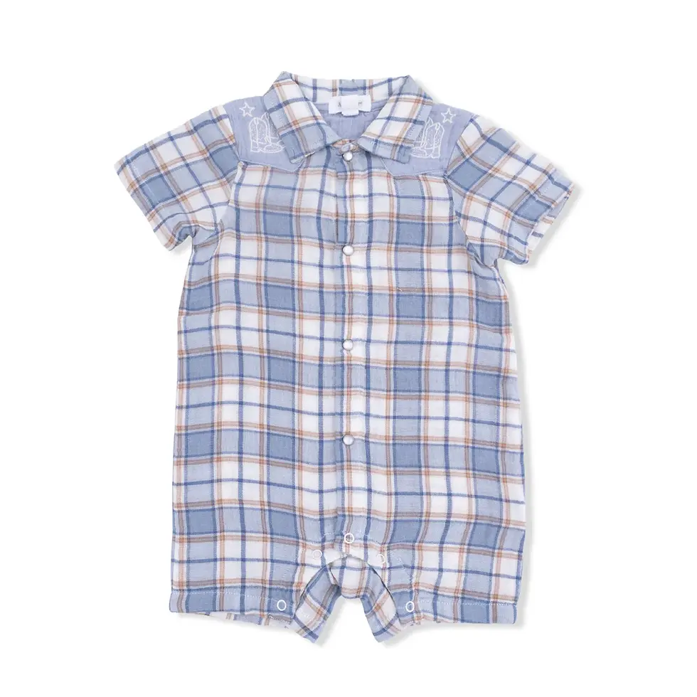Miniatura: Western Boot Plaid - Western Pearl Snap Shortie
