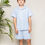 Miniatura: Children's Light Blue Gingham Short Set
