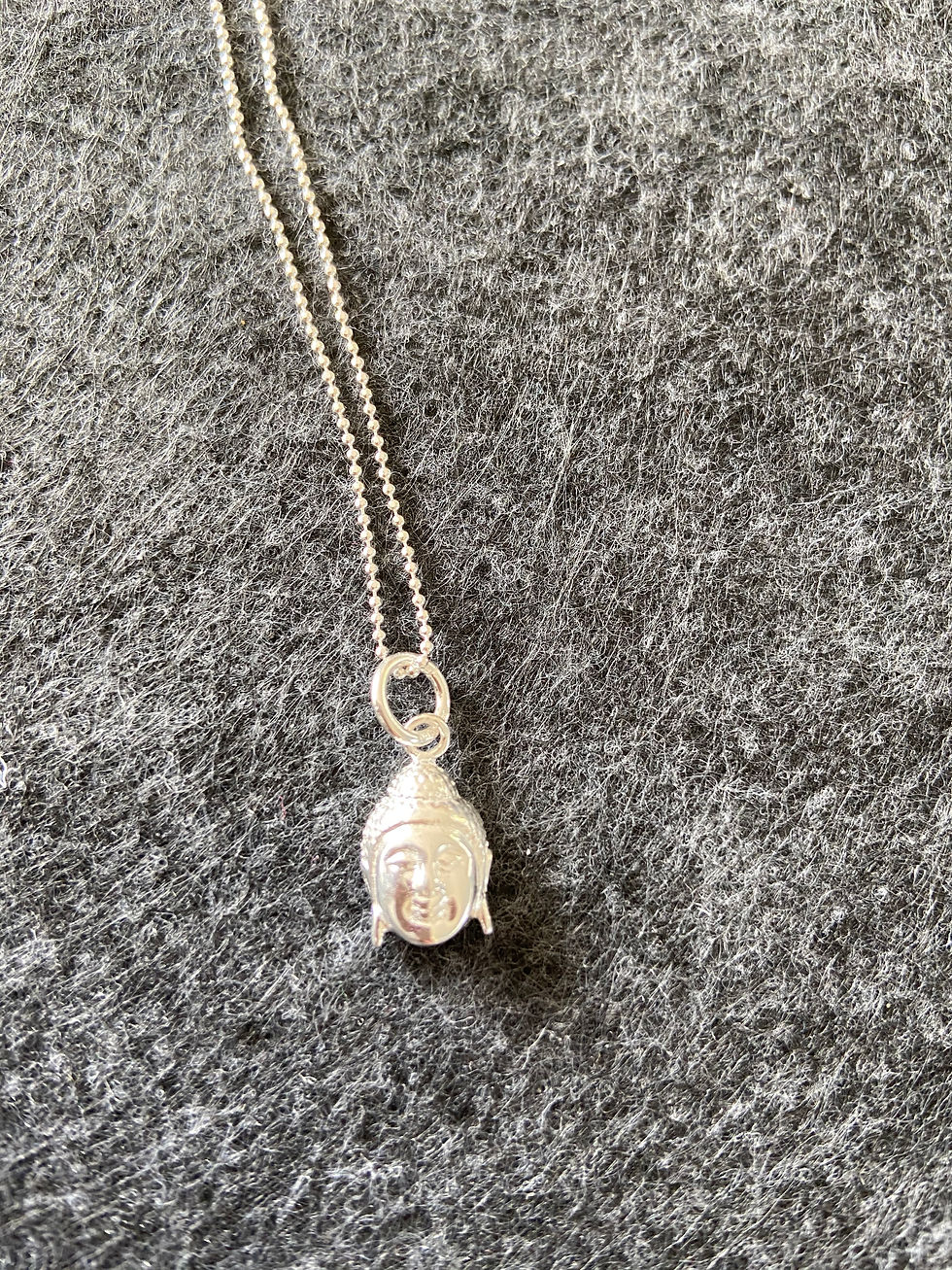 Kette „Buddha“ – 925 Sterling-Silber | 42 cm Kugelkette