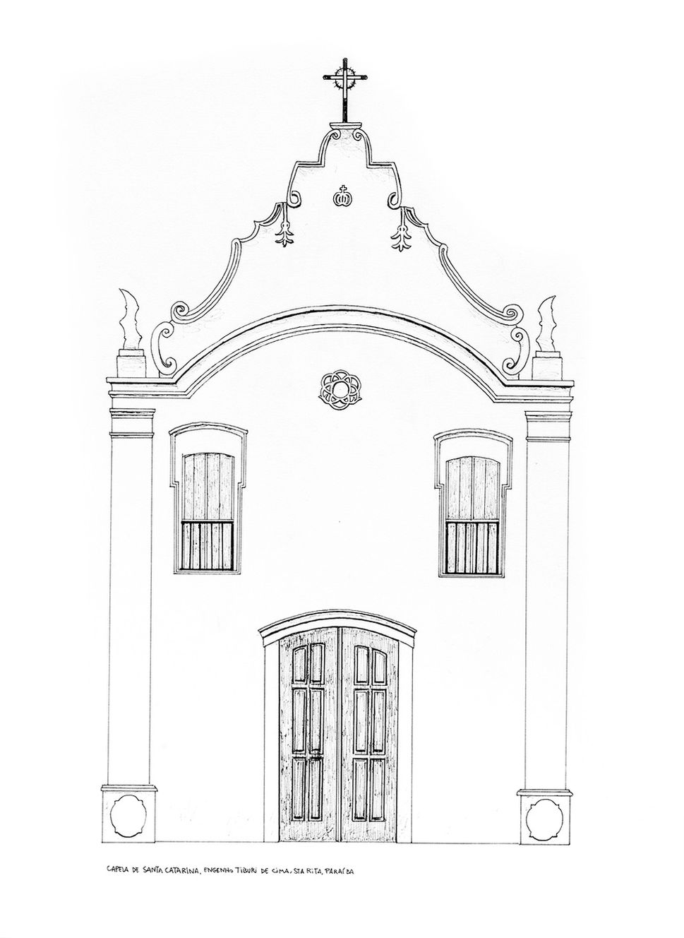 capela de Santa Catarina,
Engenho Tiburi de Cima,
Santa Rita, Paraíba