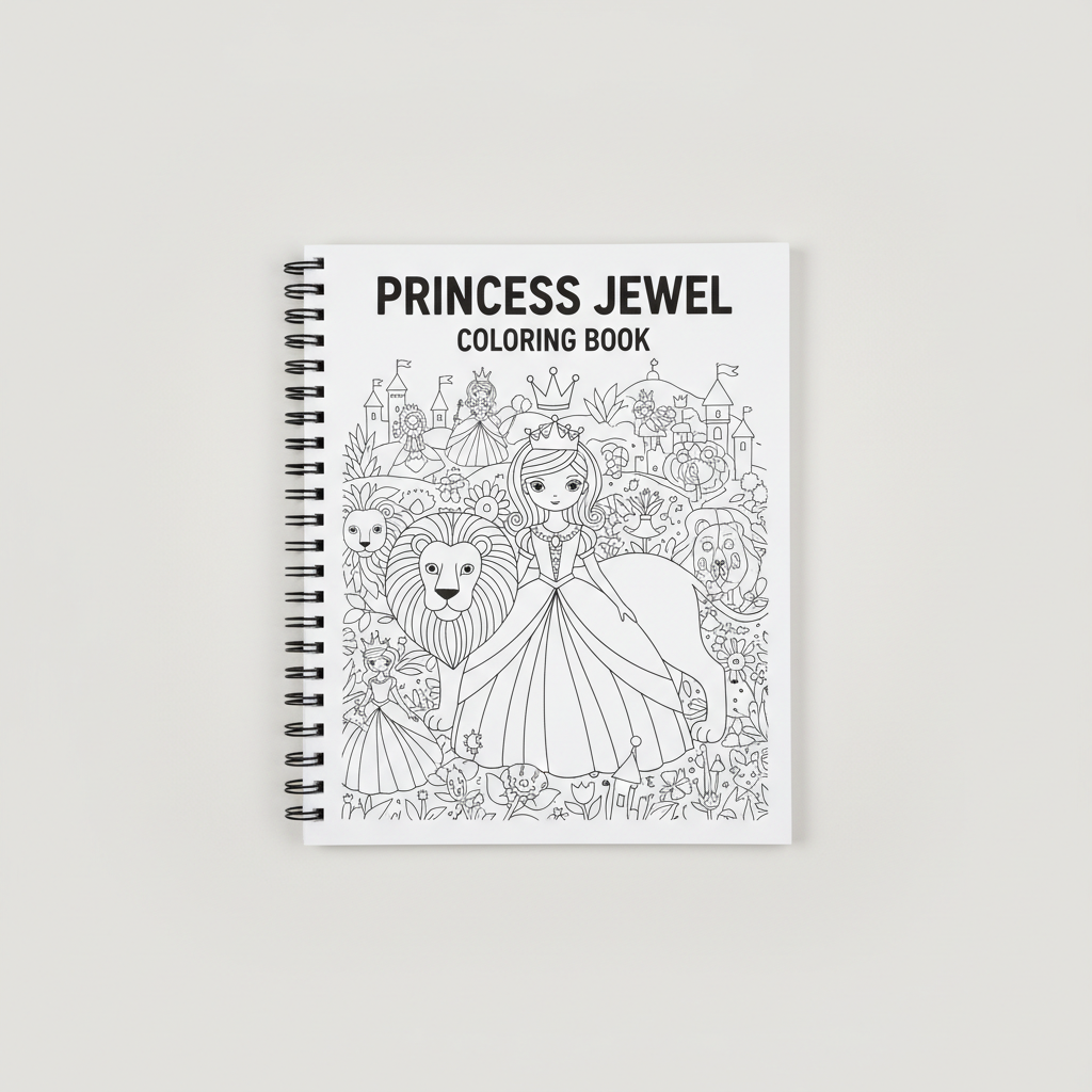 Princess Jewel Coloring Book