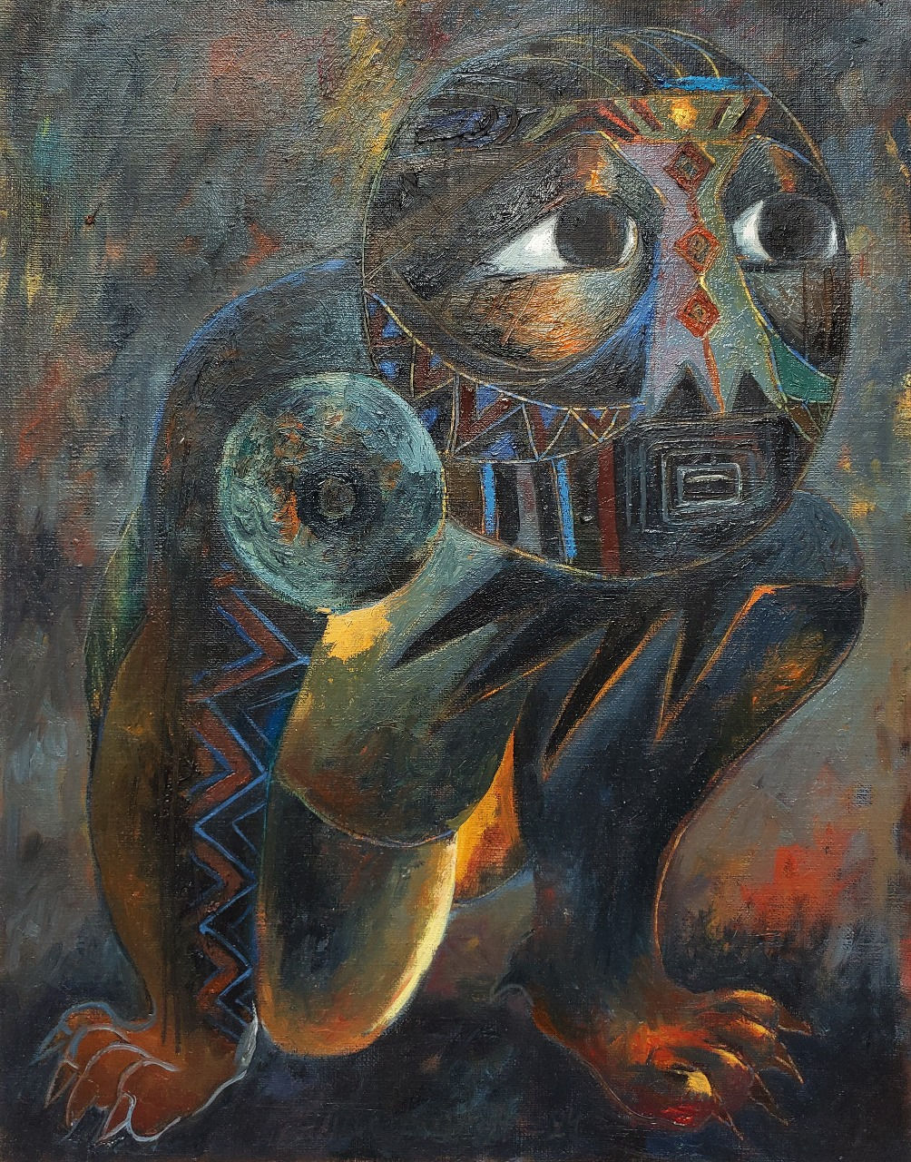 GUARDIAN DE TRANSFIGURACION / GUARDIAN OF TRANSFIGURATION (OLEO SOBRE PAPEL)