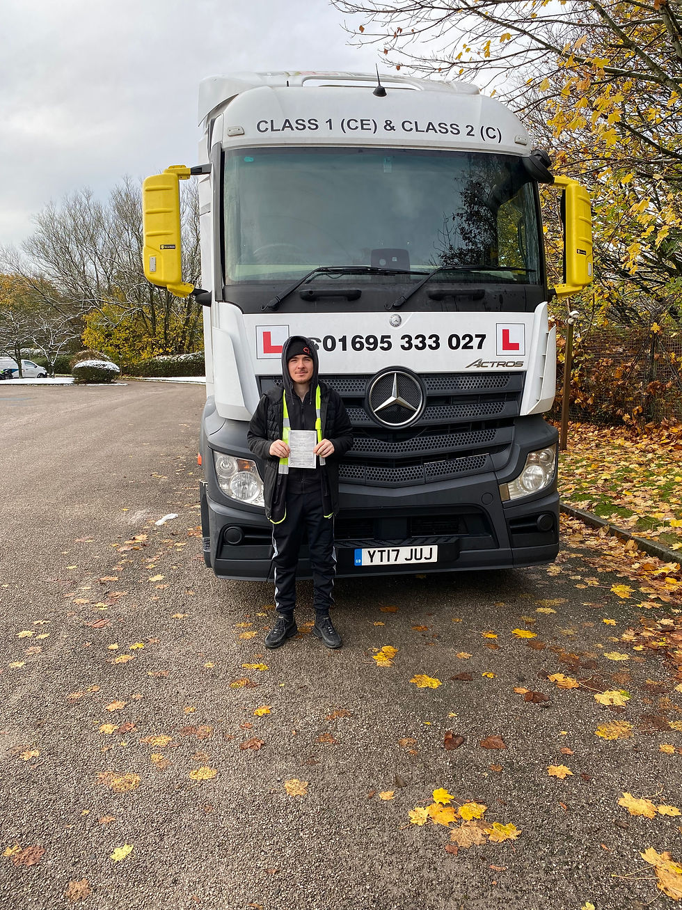 James Class 1 (CE) reverse test pass