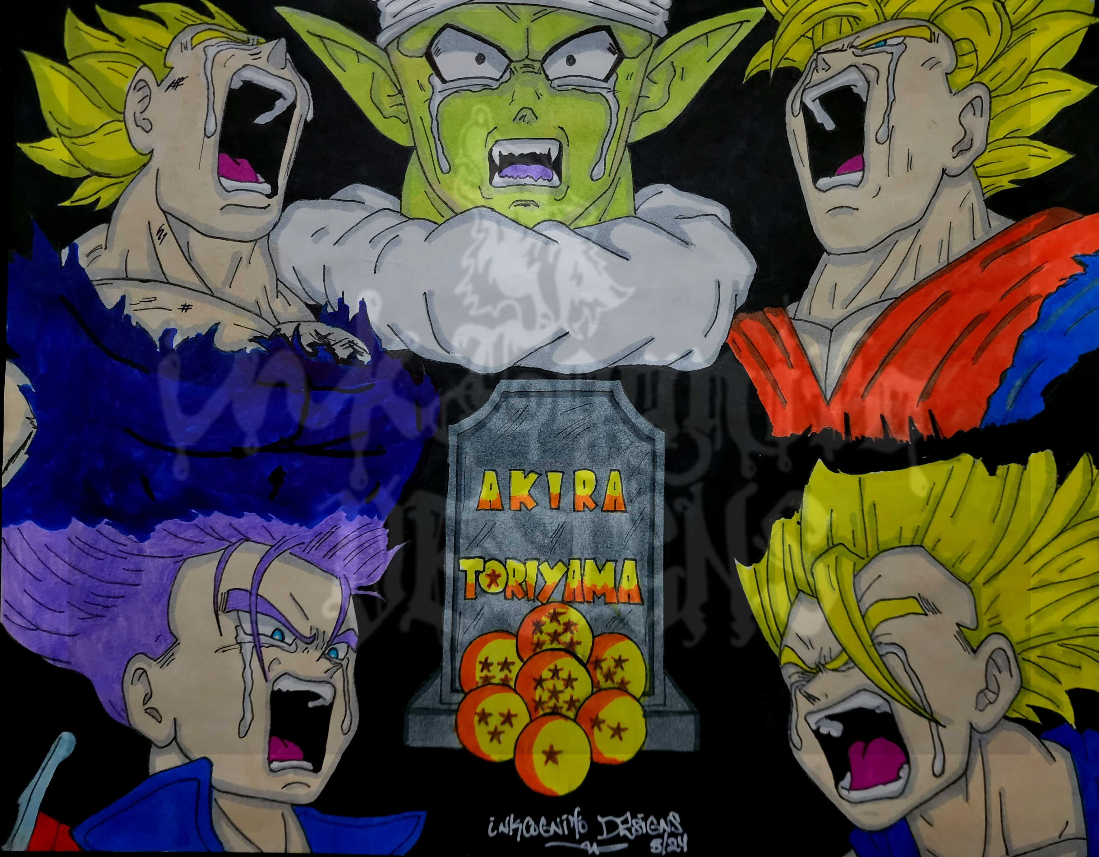 DBZ R.I.P. Akira (8.5 X 11) Print