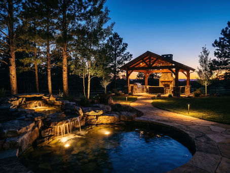 full backyard makeover by Amber Creek Outdoor Living Spaces.