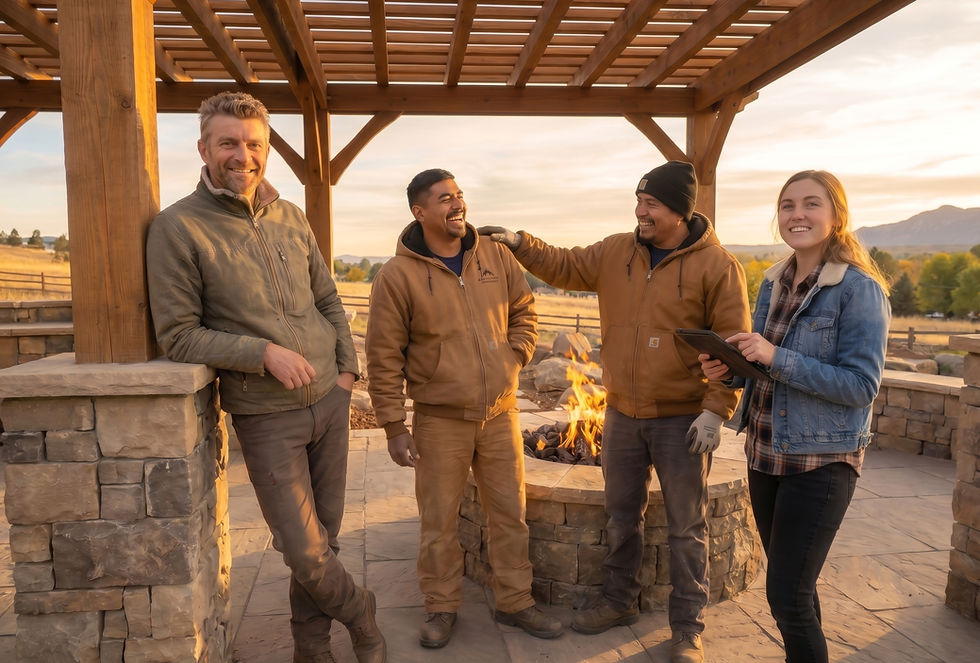 Amber Creek Design outdoor living build team, Boulder County CO