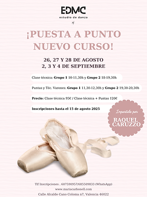 Flyer Promocional Academia de Ballet Moderno Rosa Pastel.png