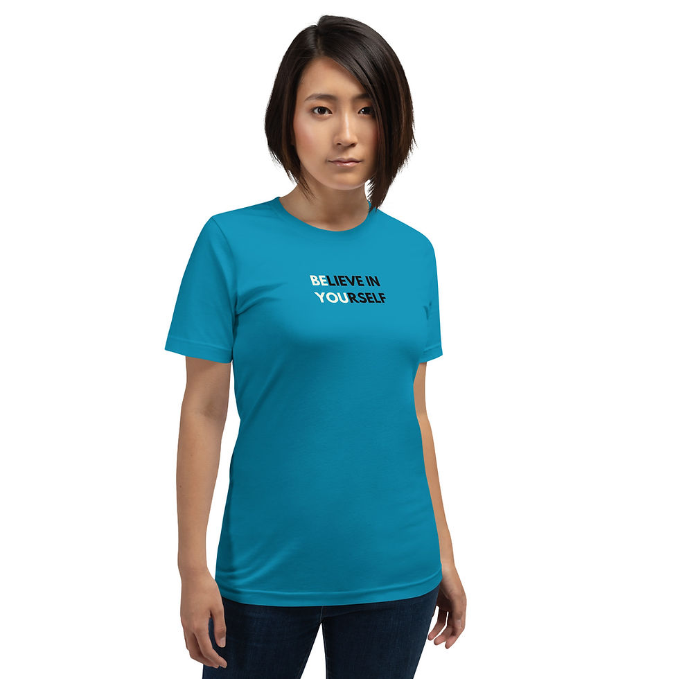 Thumbnail: “Believe in Yourself" Unisex T-Shirt – Empowering Self-Worth & Confidence  