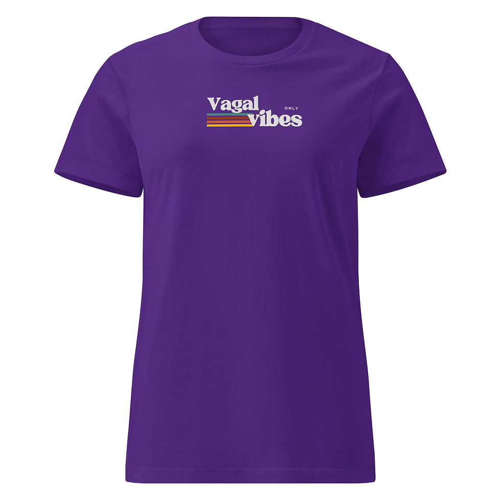 Thumbnail: “Vagal Vibes " Women’s T-shirt - Nervous System Healing with Style