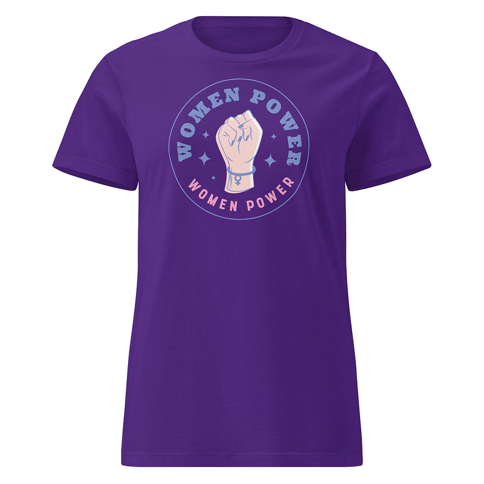 Thumbnail: "Women Empowerment Fist" Women´s T-Shirt– Self‑Care & Mental Health Statement