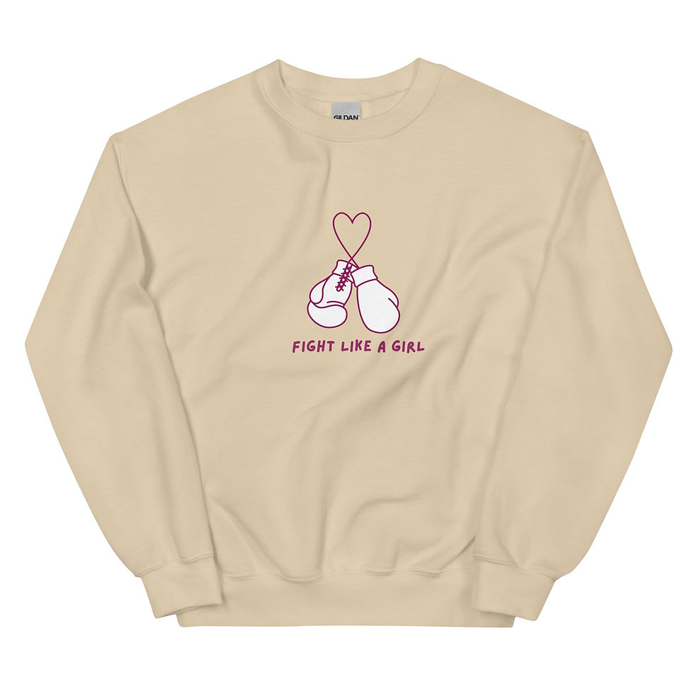 Thumbnail: "Fight like a girl" Unisex Sweatshirt