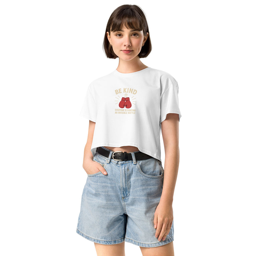 Thumbnail: “Be Kind" Crop Top - Mental Health & Healing