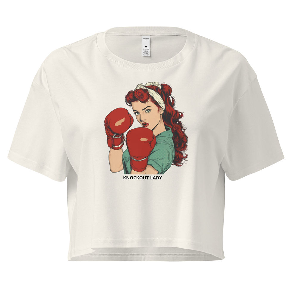 Thumbnail: "Knockout lady" Women’s crop top
