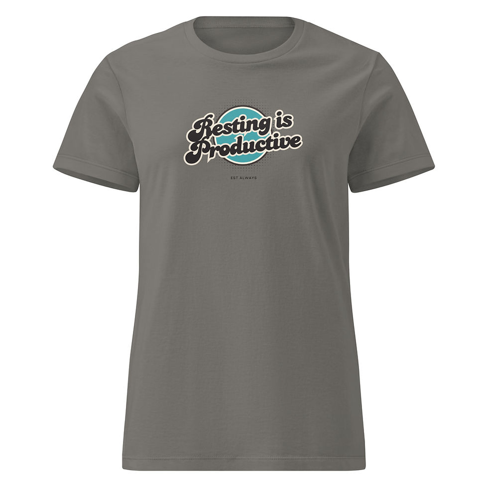 Thumbnail: “Resting Is Productive" Women’s T-shirt - Mental Wellness