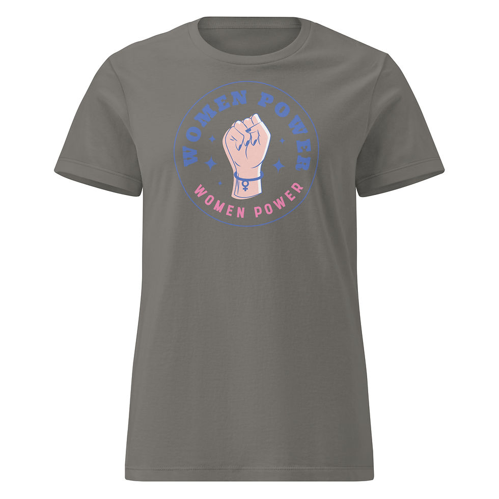 Thumbnail: "Women Empowerment Fist" Women´s T-Shirt– Self‑Care & Mental Health Statement