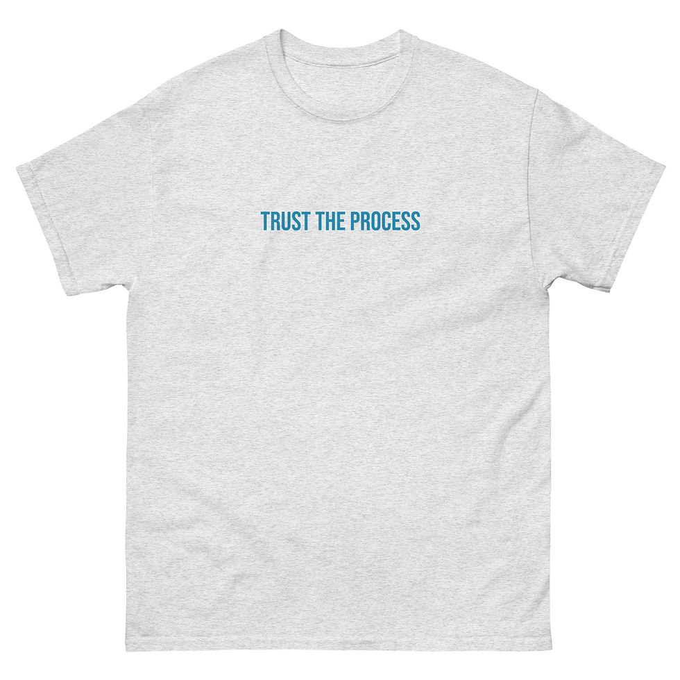 Thumbnail: “Trust the Proces" Unisex T-Shirt – Mindful Healing & Self-Growth 