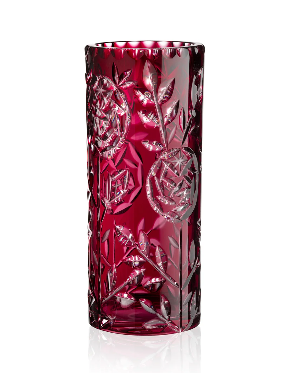 Bohemian Crystal vases for sale Rose 305mm