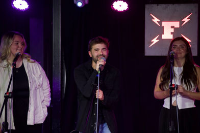Our wonderful cast of 'Momentum' at The Factory Live, Worthing (8th May, 2025)