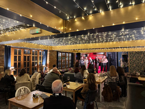 Our wonderful cast of 'A Very Merry Christmas' @ Macklins at the Riverside, Pulborough - 21st December 2024