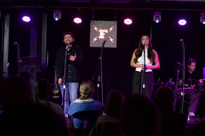 Our wonderful cast of 'Momentum' at The Factory Live, Worthing (8th May, 2025)