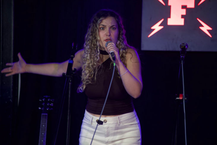 Our wonderful cast of 'Momentum' at The Factory Live, Worthing (8th May, 2025)