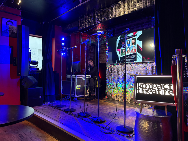 Our wonderful cast of 'Recharged' at Bar Broadway, Brighton on 1st April, 2025