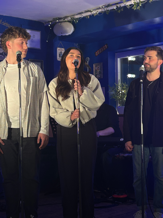 Our wonderful cast of 'Recharged' at The Libertine, Worthing on 6th April, 2025