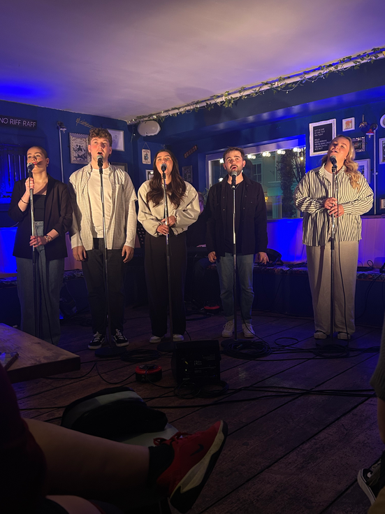 Our wonderful cast of 'Recharged' at The Libertine, Worthing on 6th April, 2025