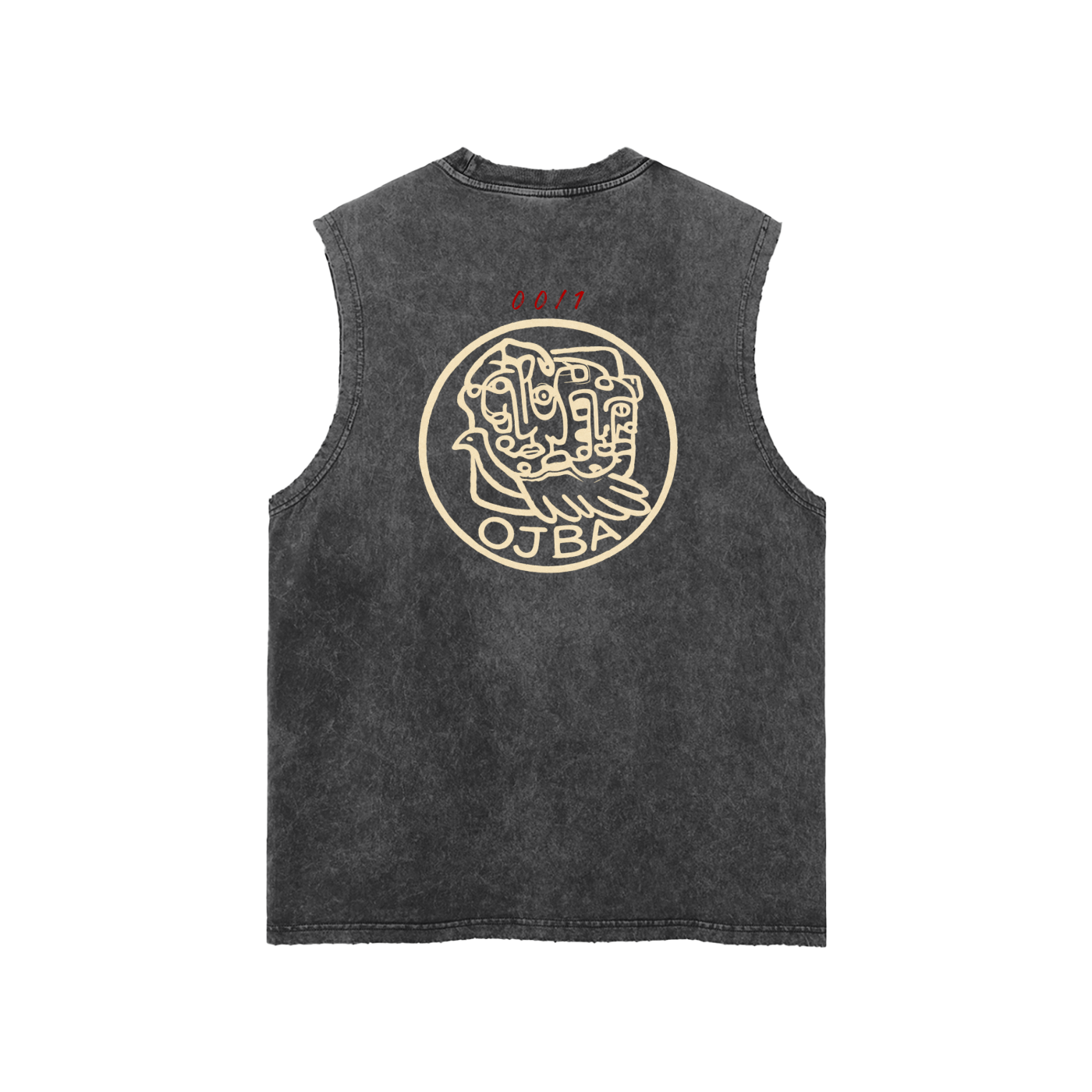 OJBA Original 00/1 Snow Washed Frayed Hem Tank Top