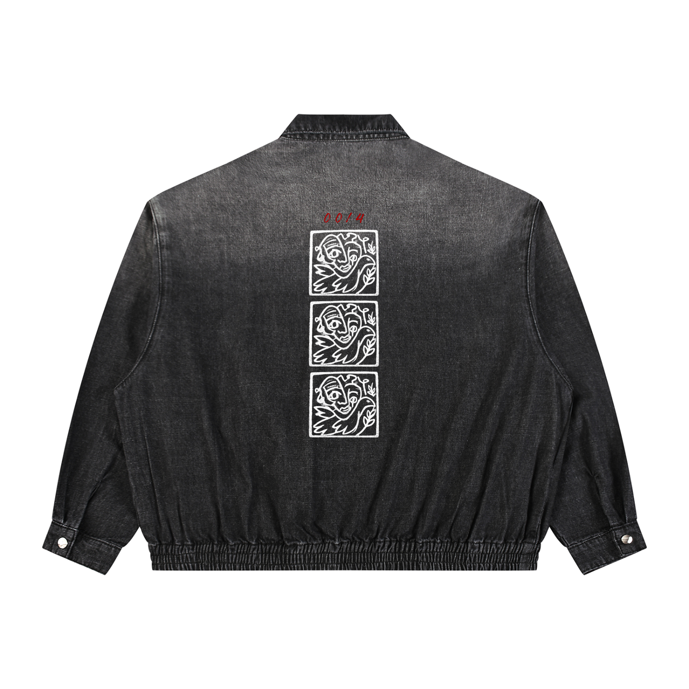 'With Pablo's Dove' 00/4 Limited Edition Unisex Vintage Wash Full-Zip Denim Jack