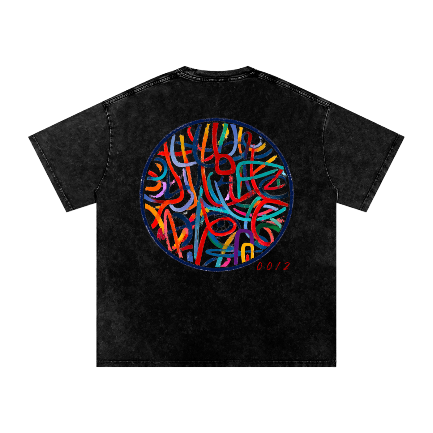 OJBA Limited Edition 00/2 Snow Washed Oversized Cotton T-Shirt