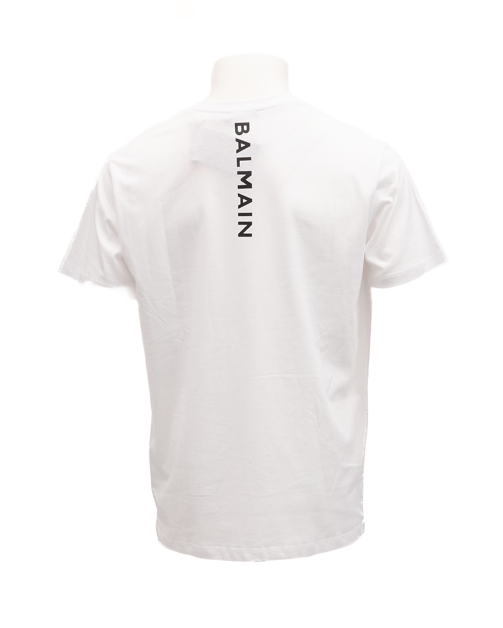 Miniatura: Balmain White Cotton T-Shirt