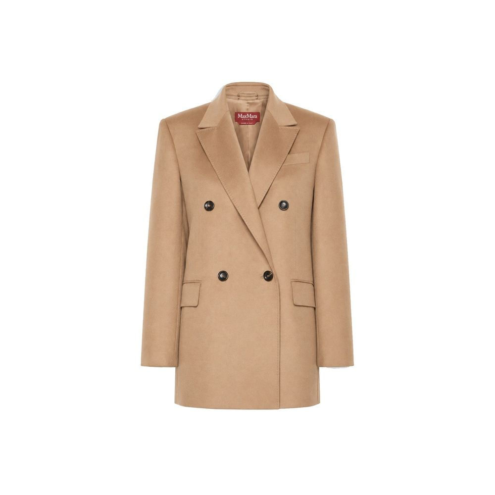 Max Mara Brown Virgin Wool Coat