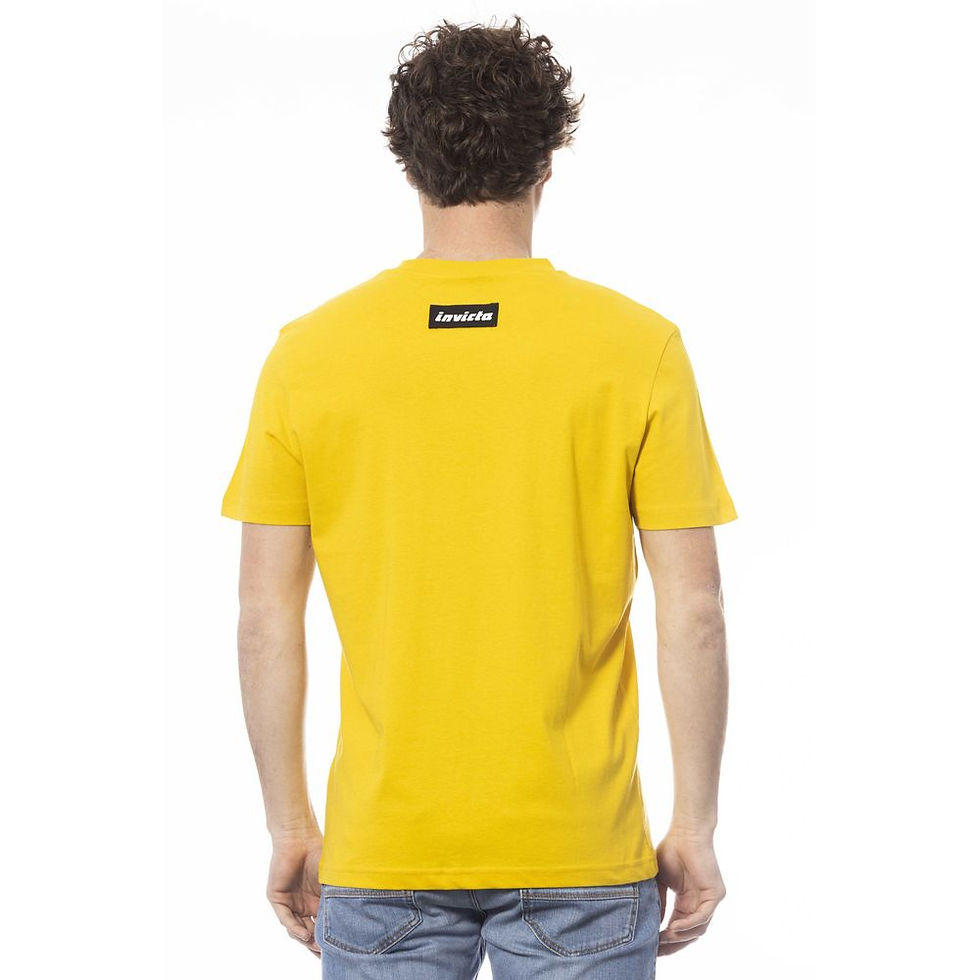 Miniatura: Yellow Cotton Men T-Shirt