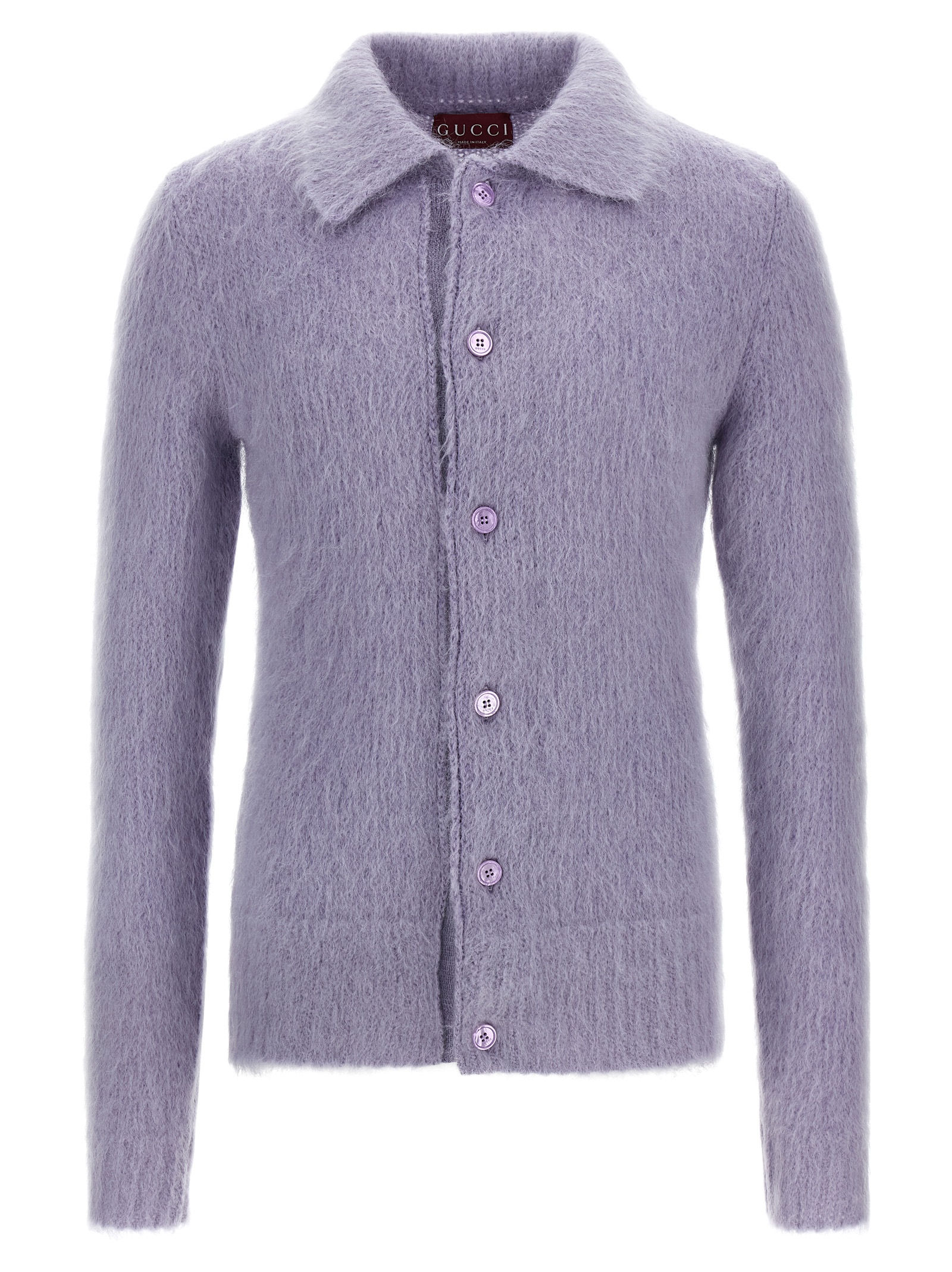 Gucci Purple Wool Cardigan
