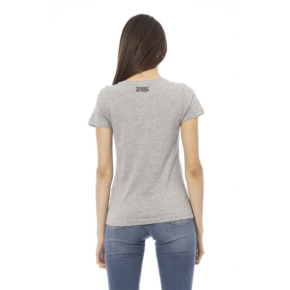 Thumbnail: Gray Cotton Women Top
