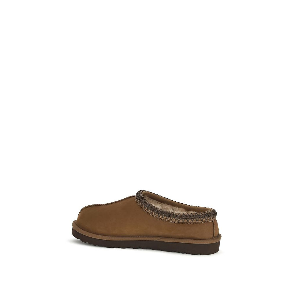 Miniatura: UGG Brown Nubuc Leather Clogs