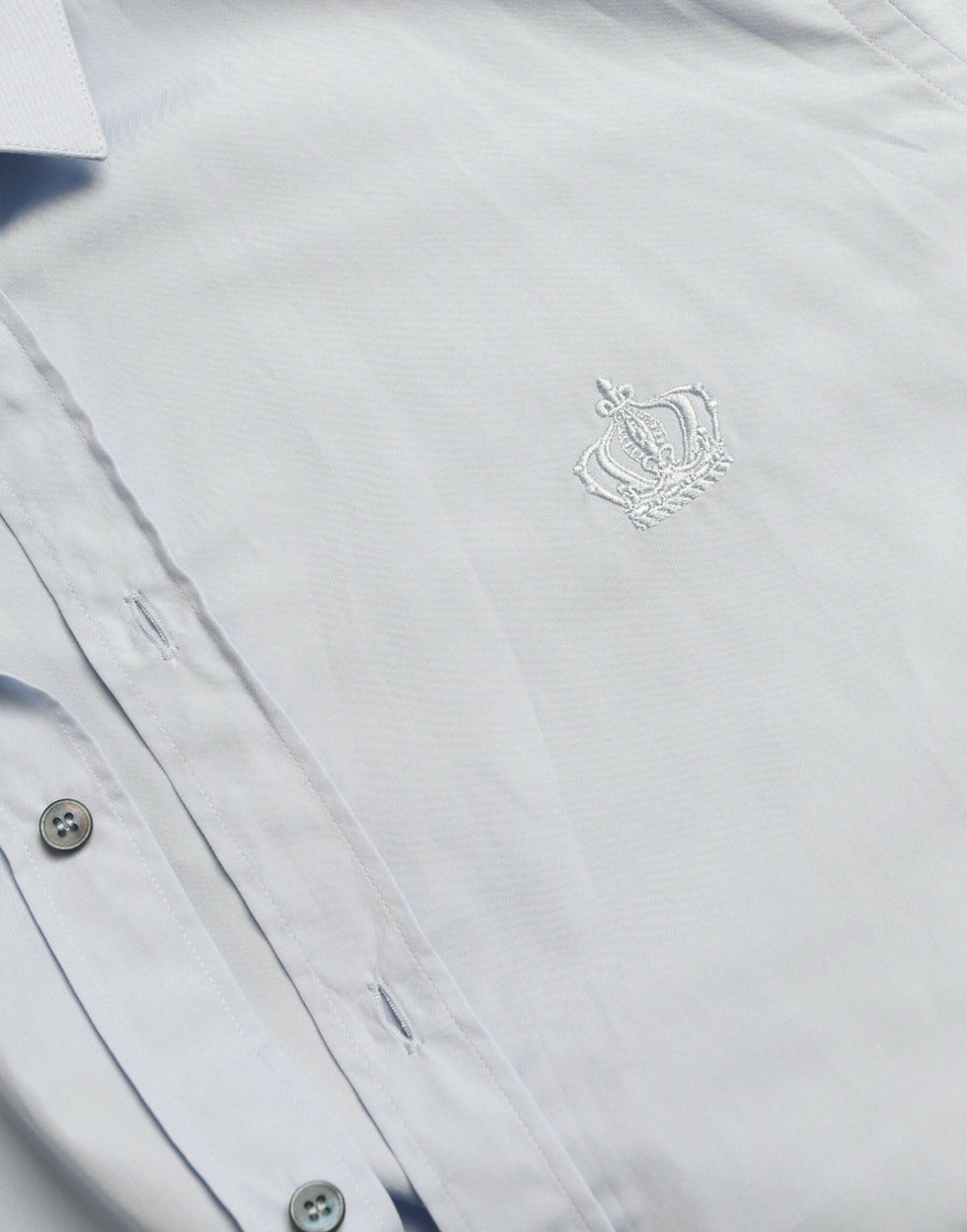 Miniatura: Sky Blue Cotton Men Formal GOLD Dress Shirt